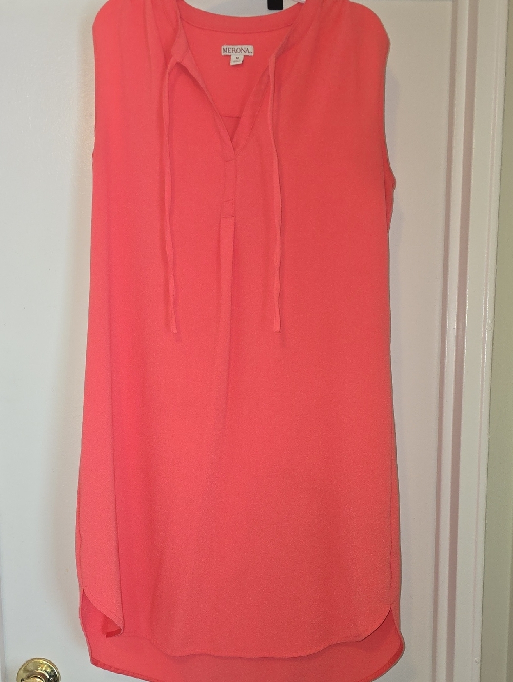 Merona Coral Sleeveless Tie-Neck Swim Coverup